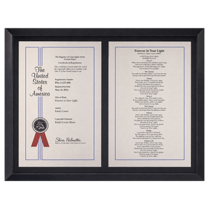 Double-Panel Copyright Premier Plaque