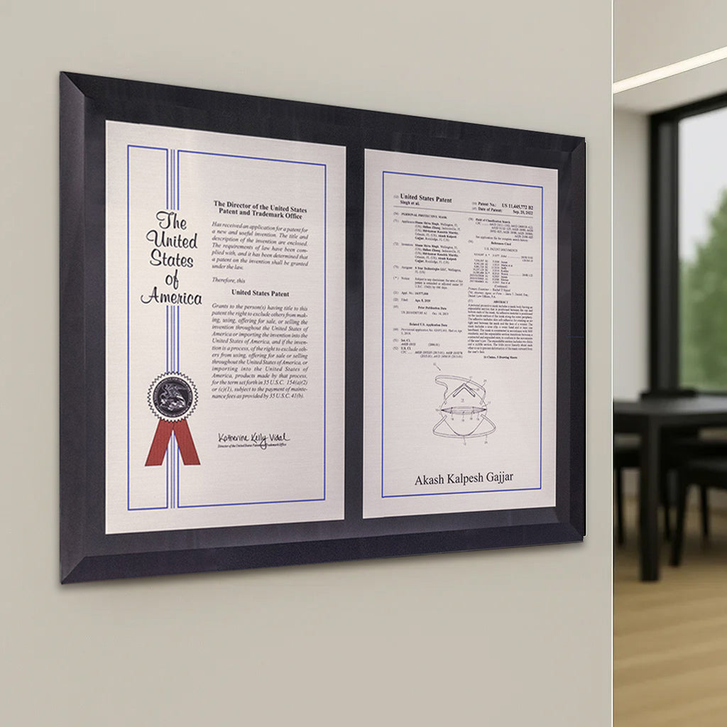 Premier Edition - Double Mount Patent Plaque