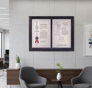 Premier Edition - Double Mount Patent Plaque