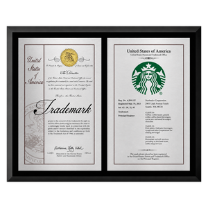 Double-Panel Trademark Commemorative Plaque