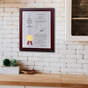 Single-Panel Patent Plaque